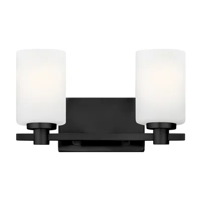 Hinkley Bath Karlie Small Two Light Vanity 13.25" Black