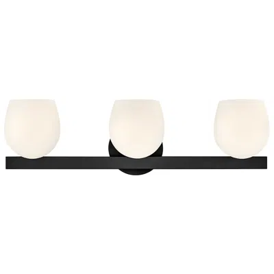 Hinkley Bath Mae Medium Three Light Vanity 24" Black
