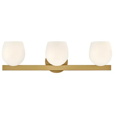 Hinkley Bath Mae Medium Three Light Vanity 24" Lacquered Brass