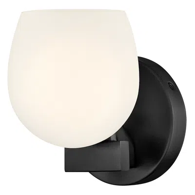 Hinkley Bath Mae Small Single Light Sconce 5.25" Black