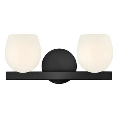 Hinkley Bath Mae Small Two Light Vanity 15" Black