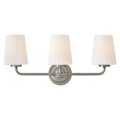Hinkley Bath Mckenna Medium Three Light Vanity 23.25" Antique Nickel