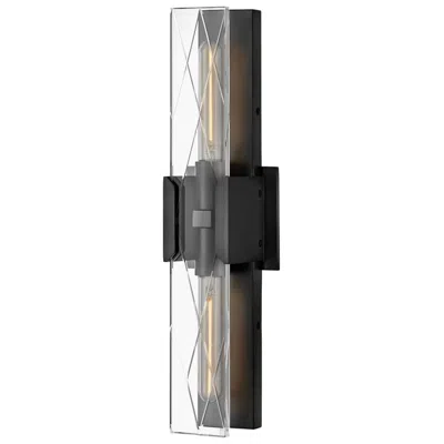 Hinkley Bath Monte Large Two Light Sconce 20" Black Oxide