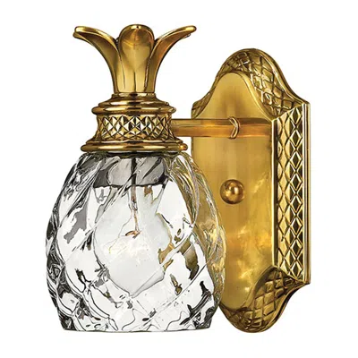 Hinkley Bath Plantation Small Single Light Vanity 5" Burnished Brass