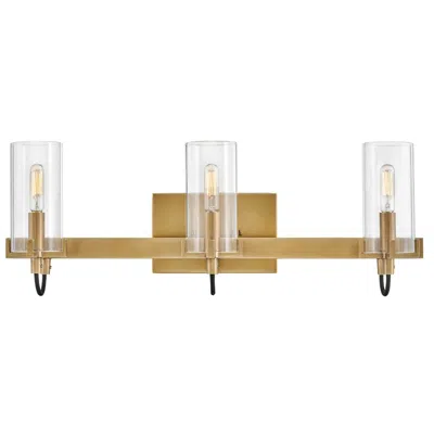 Hinkley Bath Ryden Medium Three Light Vanity 23" Heritage Brass