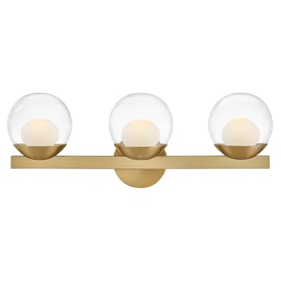 Hinkley Bath Sunni Medium Three Light Vanity 24" Lacquered Brass