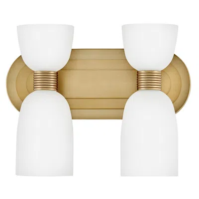 Hinkley Bath Tallulah Small Two Light Vanity 12" Lacquered Brass