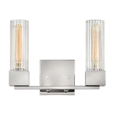 Hinkley Bath Xander Small Two Light Vanity 13" Polished Nickel