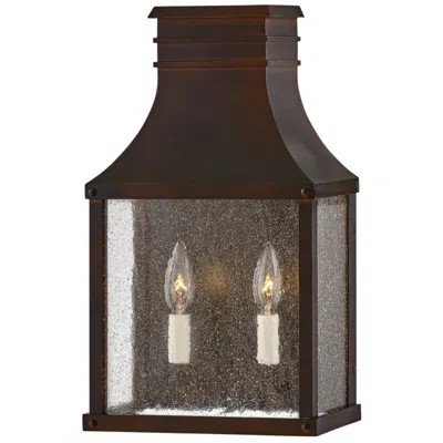 Hinkley Beacon Hill 17 1/4" High Blackened Copper Outdoor Wall Light