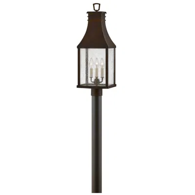 Hinkley Beacon Hill 26 1/4" High Blackened Copper Outdoor Post Light