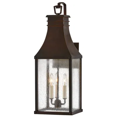 Hinkley Beacon Hill 26 1/4" High Blackened Copper Outdoor Wall Light