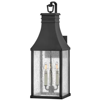 Hinkley Beacon Hill 26 1/4" Museum Black Outdoor Lantern Wall Light