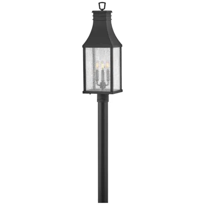 Hinkley Beacon Hill 26 1/4"h Museum Black 3-light Outdoor Post Light