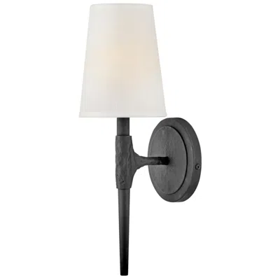 Hinkley Beaumont 16 1/4" High Black Finish Traditional Wall Sconce