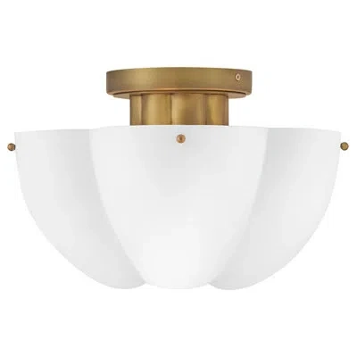 Hinkley Becca Medium Semi-flush Mount In Gold;antique Brass;brass;polished Brass;