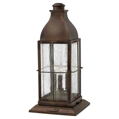 Hinkley Bingham 21.25" High 3-light Sienna Bronze Outdoor Pier Light