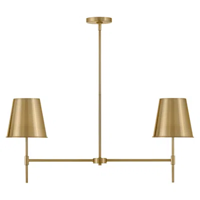 Hinkley Blake 36" Wide Lacquered Brass 2-light Linear Pendant