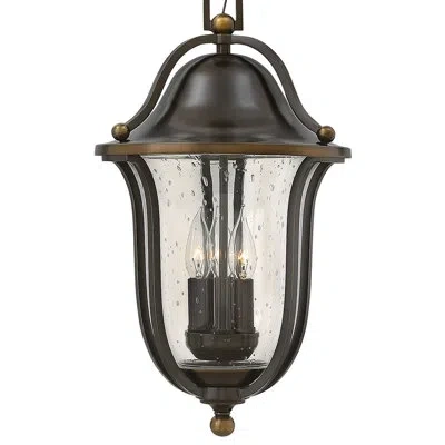 Hinkley Bolla Bronze 3 -bulb 20.5" H Mains Only Outdoor Hanging Lantern In Olde Bronze
