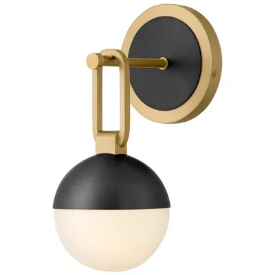 HINKLEY HINKLEY BOWIE MEDIUM SINGLE LIGHT SCONCE 13" LACQUERED BRASS