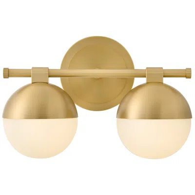 Hinkley Bowie Small Two Light Vanity 14.25" Lacquered Brass