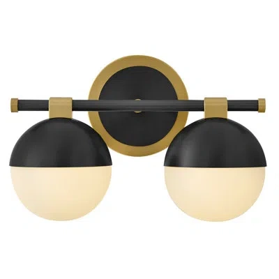 Hinkley Bowie Small Two Light Vanity In Black
