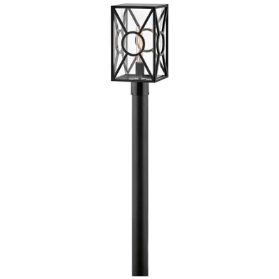 Hinkley Brixton 15 1/2" High Black Outdoor Post Light
