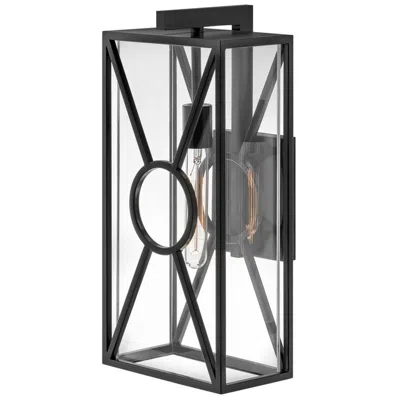 Hinkley Brixton 18 3/4" High Black Outdoor Wall Light