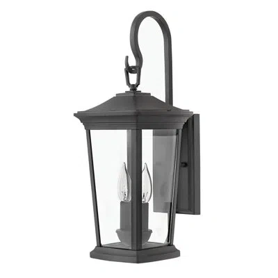 Hinkley Bromley 2 - Bulb 20" H Outdoor Wall Lantern In Museum Black