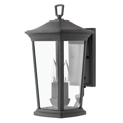 Hinkley Bromley 2-light Outdoor Wall Mount Lantern - Museum Black