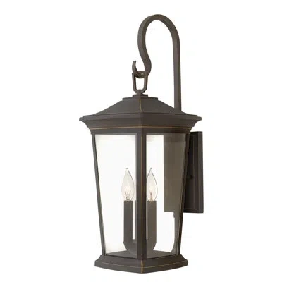 Hinkley Bromley 3-light Aluminum Outdoor Wall Mount Lantern In Oil Rubbed Bronze