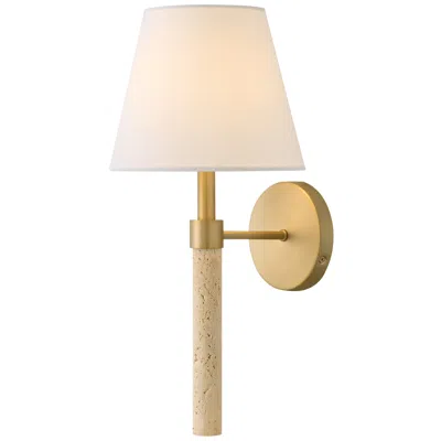 Hinkley Bruna Medium Single Light Sconce 17.5" Lacquered Brass
