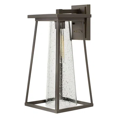Hinkley Burke 16 3/4" High Bronze And Clear Glass Outdoor Wall Light