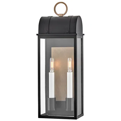 Hinkley Campbell 21 3/4"h Black 2-light Outdoor Wall Light