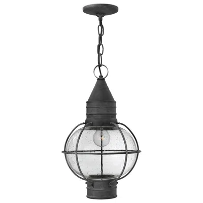 Hinkley Cape Cod 11" Wide Aged Zinc Outdoor Hanging Light