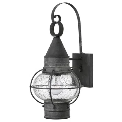 Hinkley Cape Cod 18" High Aged Zinc Outdoor Lantern Wall Light