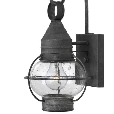 Hinkley Cape Cod Jolie Aged Zinc 1 - Bulb Outdoor Wall Lantern