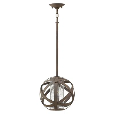 Hinkley Carson 10" Wide Vintage Iron Outdoor Mini Pendant