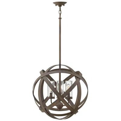 Hinkley Carson 18 3/4"h Vintage Iron Outdoor Hanging Light