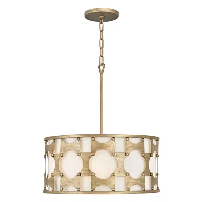 Hinkley Carter 21" Wide Burnished Gold Drum Pendant Light