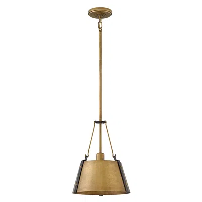 Hinkley Cartwright 11 1/2" Wide Rustic Brass Mini Pendant