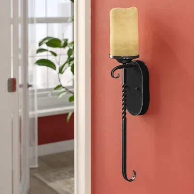 Hinkley Casa 1-light Wallchiere In Matte Black;frosted