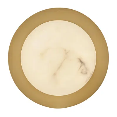Hinkley Cava 7 1/4" High Lacquered Brass Led Wall Sconce