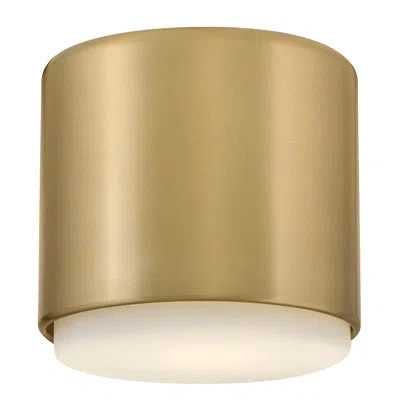Hinkley Cedric Flush Mount Flat In Lacquered Brass