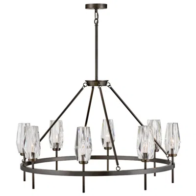 Hinkley Chandelier Ana Large Single Tier Chandelier 36" Black Oxide
