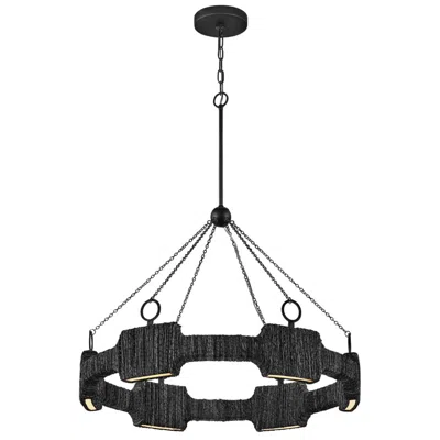 Hinkley Chandelier Raffi Medium Led Single Tier Chandelier Carbon Black
