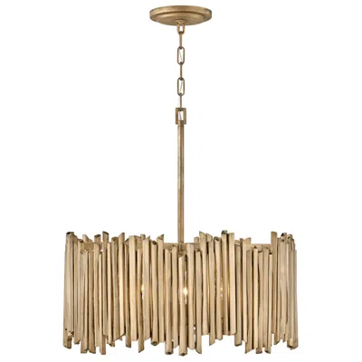 Hinkley Chandelier Roca Medium Drum Chandelier 24" Burnished Gold