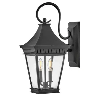 Hinkley Chapel Hill Aluminum Wall Light In Museum Black