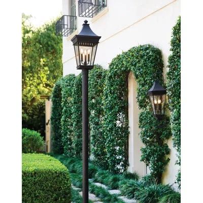 Hinkley Chapel Hill Museum Black 3 -bulb 26" H Outdoor Hanging Lantern In Powder Coated Finish;museum Black