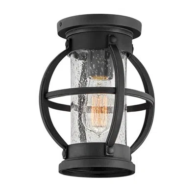 Hinkley Chatham Extra Small Flush Mount In Matte Black;satin Black