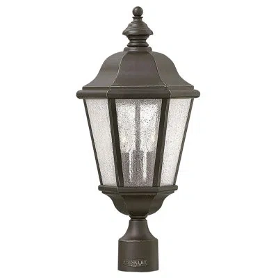 Hinkley Christiane Outdoor 3-light Lantern Head In Oil Rubbed Bronze